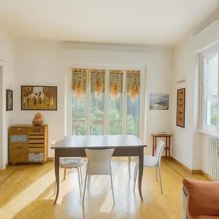 Daire Welcome Riviera-residenza Il Glicine 5-posto Auto Privato Riservato-20metri Dal Mare-wifi Rapallo